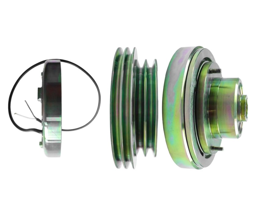 Conjunto embreagem compressor onibus spheros bock fk40 / bitzer / webasto / recrosul vdc - polia 2a 