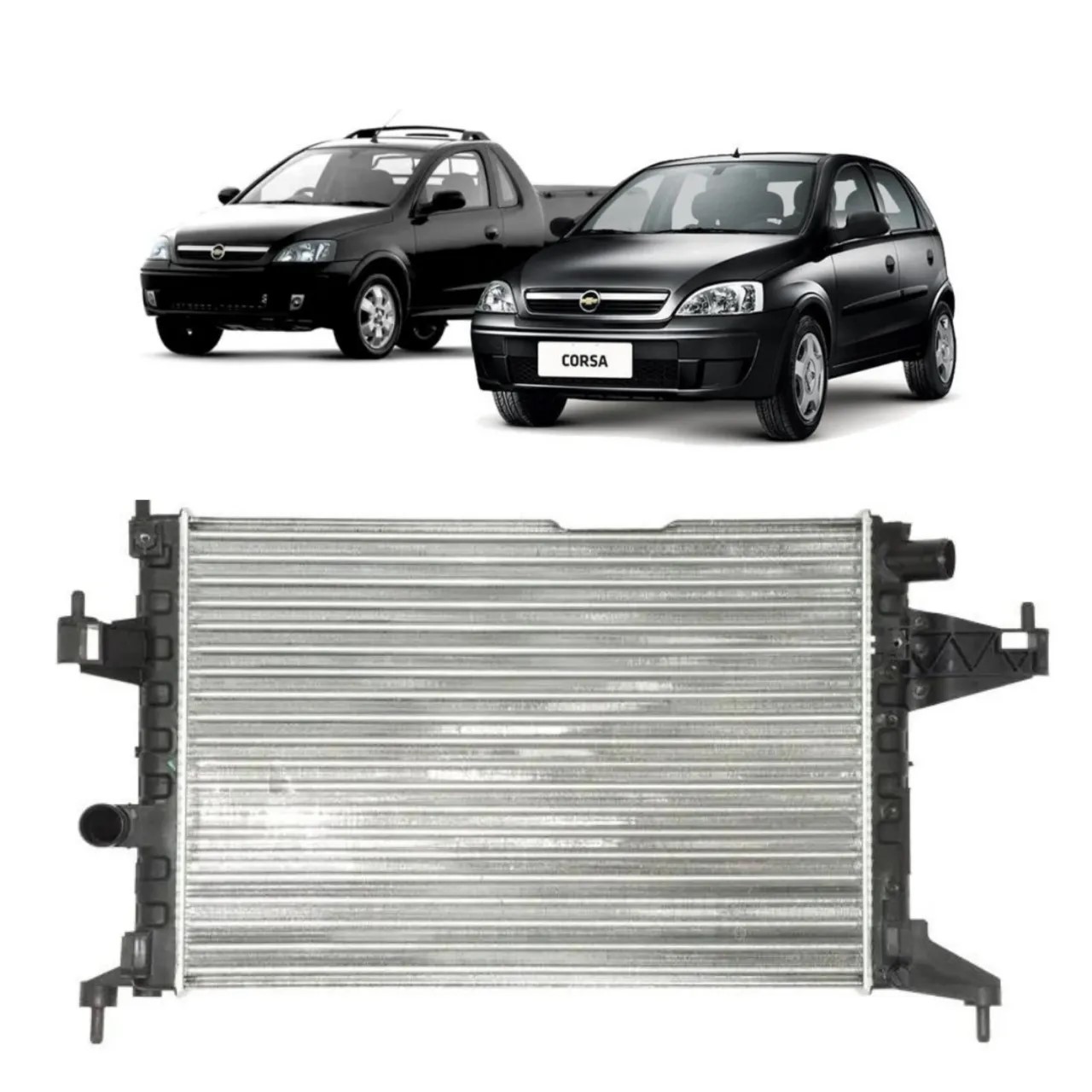 Radiador agua corsa montana 1.0 1.4 1.8 2003 a 2010 manual
