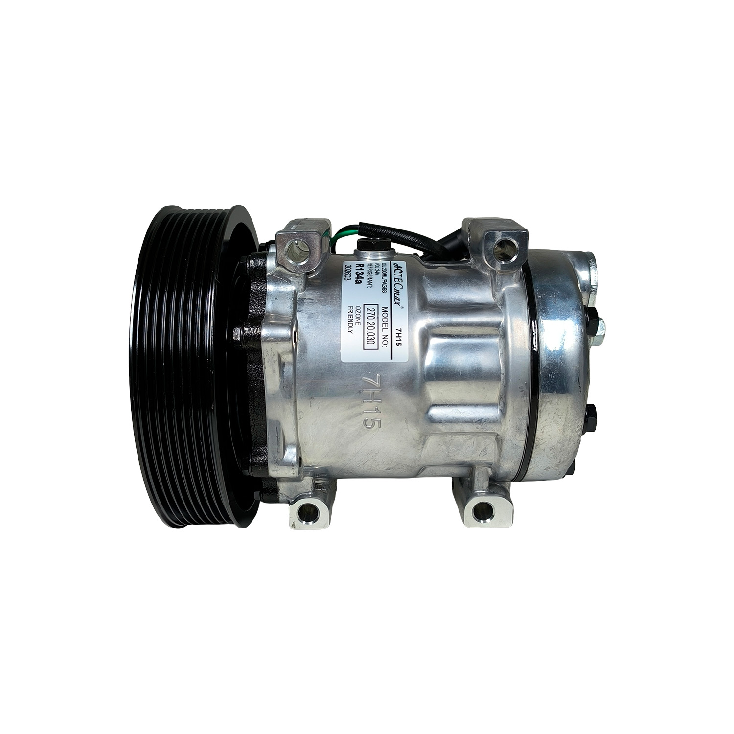 Compressor 7h15 caminhao daf xf fts 480 2021 em diante ref. sanden 4358 24v 8pk 165mm oem: 2046604