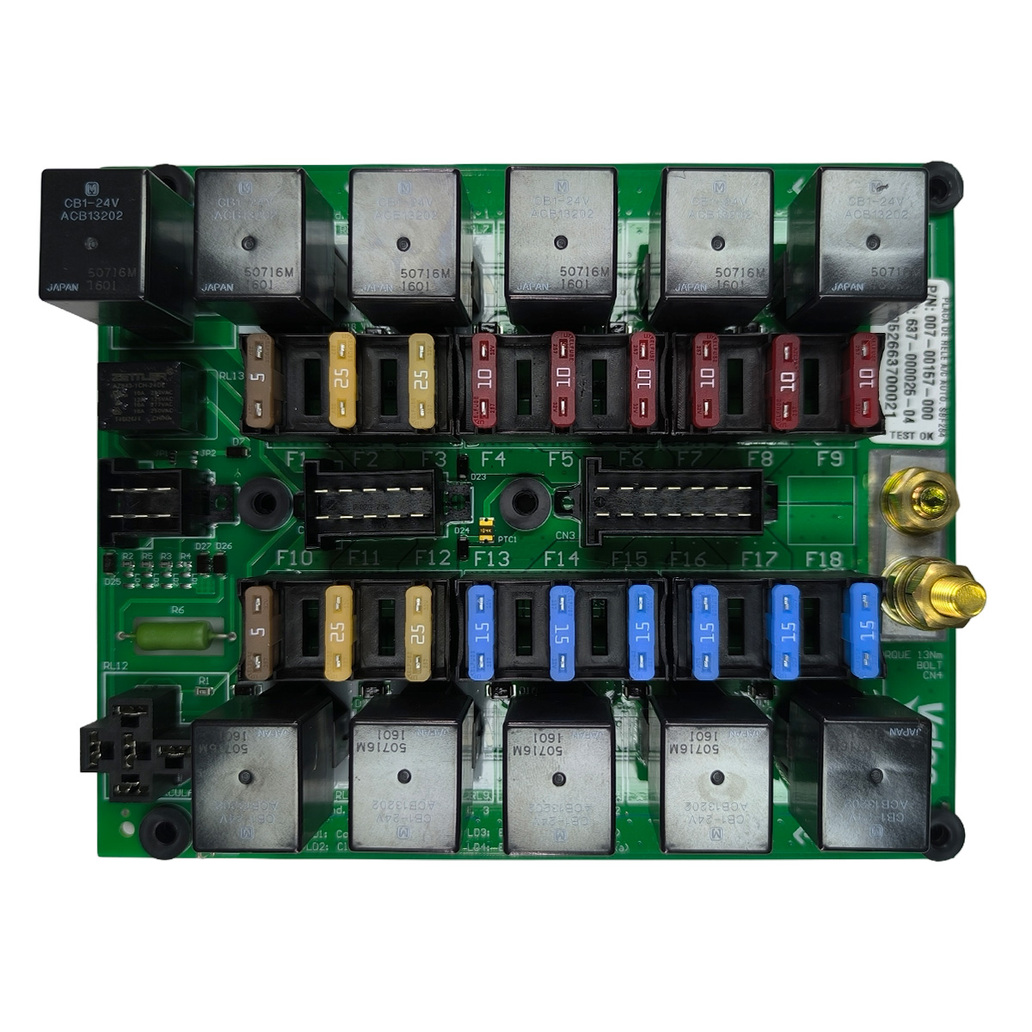 Placa rele comando eletrico spheros onibus setbus ac sbf264 24v valeo 007-00157-000 