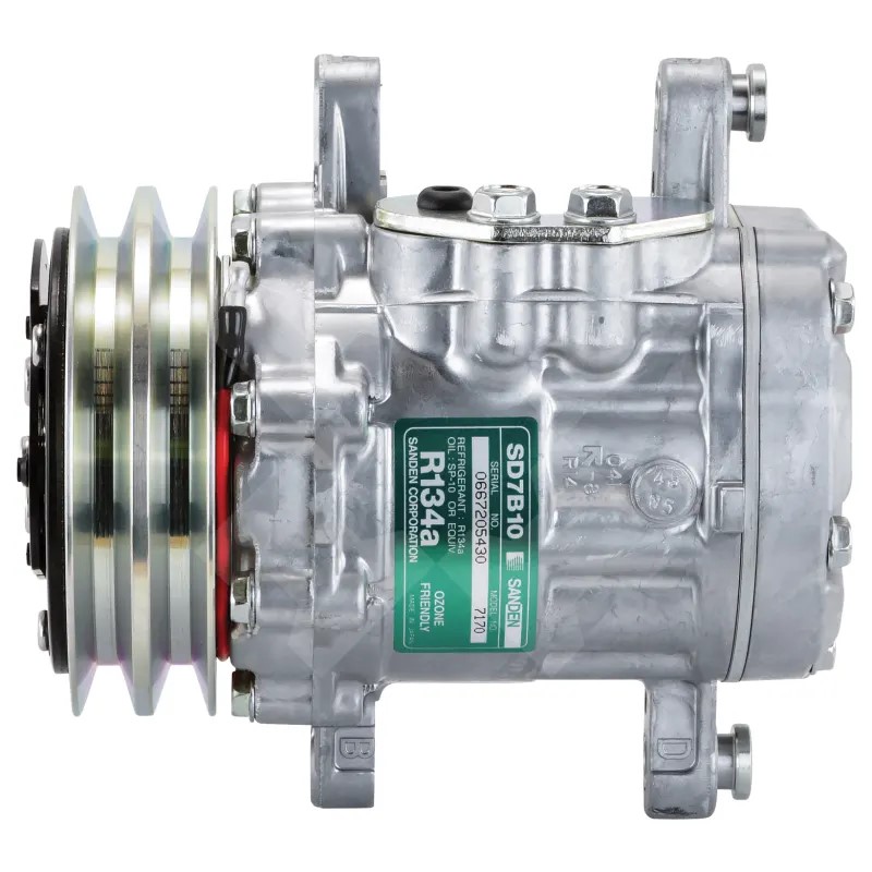 Compressor sanden sd7170 7b10 4 orelhas polia 2a 115mm 12v