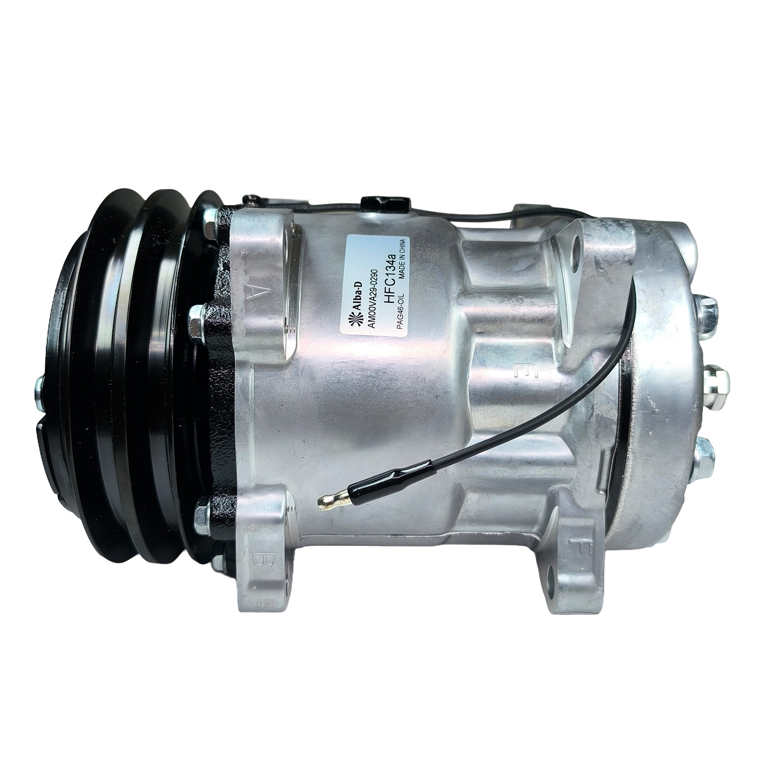 Compressor 7h15 trator massey ferguson 6360/ 680/ pulverizadora valtra bs3020h/ sd8088 8 orelhas 12v polia 2a 132mm oem: 3782613m2