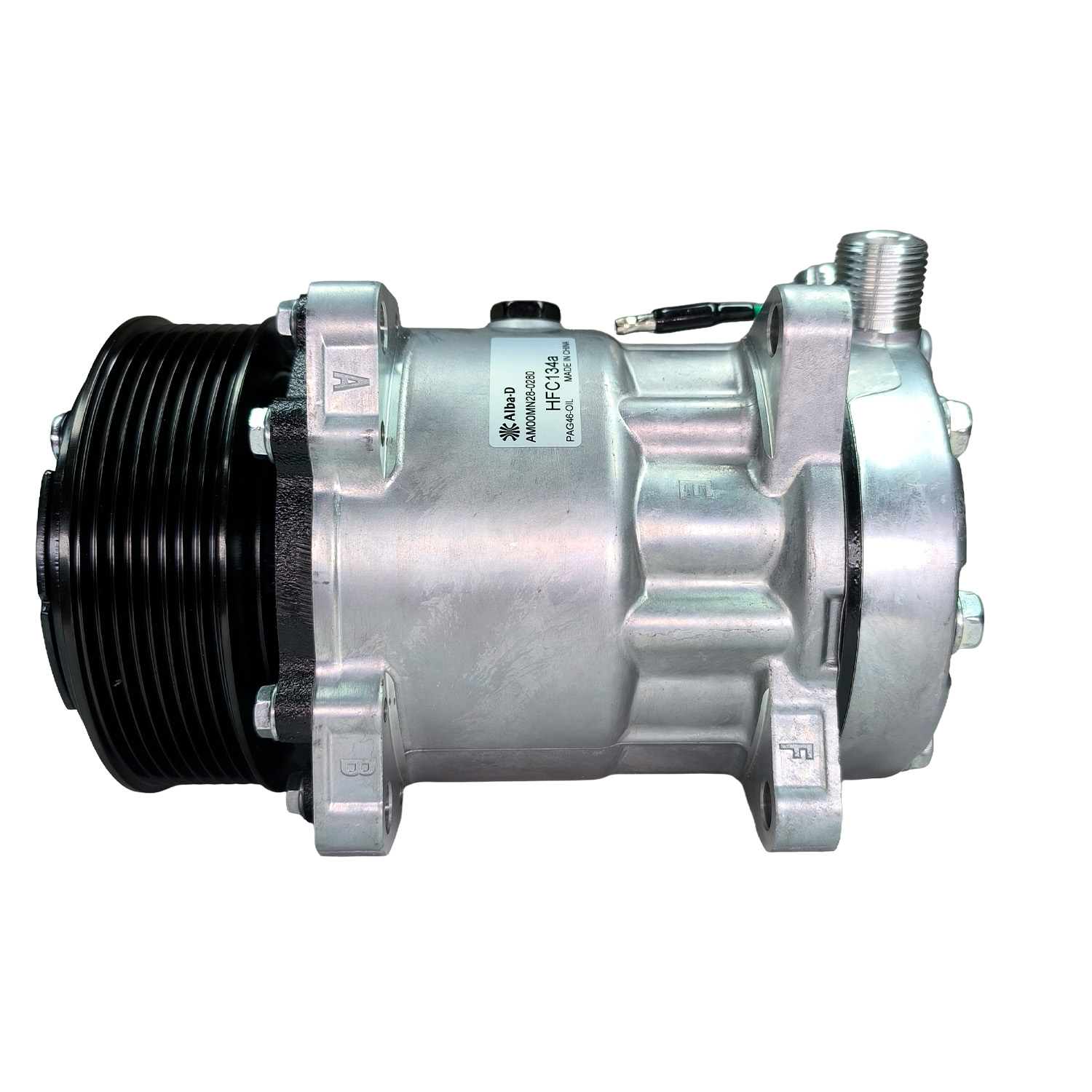 Compressor 7h15 caminhao man tgx 2010>/ vw meteor motor man 2020> 24v modelo sd4762  8 orelhas polia 8pk 119mm oem: 2v3820803