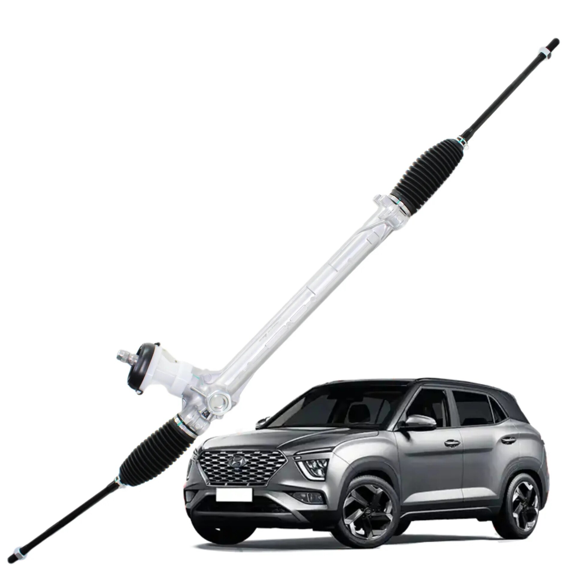 Caixa direcao mecanica para sistema eletrico hyundai creta 1.0 tgdi 2021 ate 2024 oem: 56500-bx000 / 56500bx000