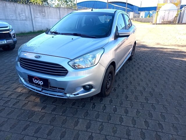 Ford Ka SE 1.0 SD B 2016/2017 Prata com Amassados e Riscos