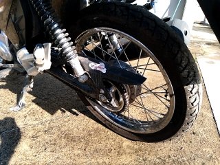 HONDA CG 160 START 160 Pneu traseiro esq.