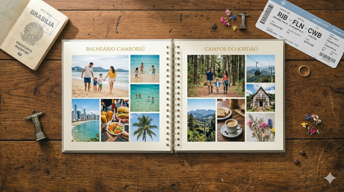 Álbum da viagem: transforme as férias em um livro de memórias